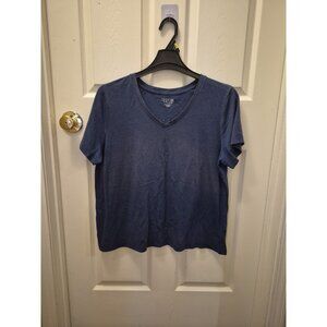 Navy Blue Women's V-Neck Shirt Size XXL